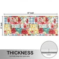 thumbnail image 5 of Kitchen Rugs Sets Of 2,Pioneer Flower Floral Print Pattern Anti Fatigue Kitchen Mat Rugs Non Slip Washable,Decorative Kitchen Floor Mats for Kitchen,Sink,Laundry,17"X47", 5 of 5