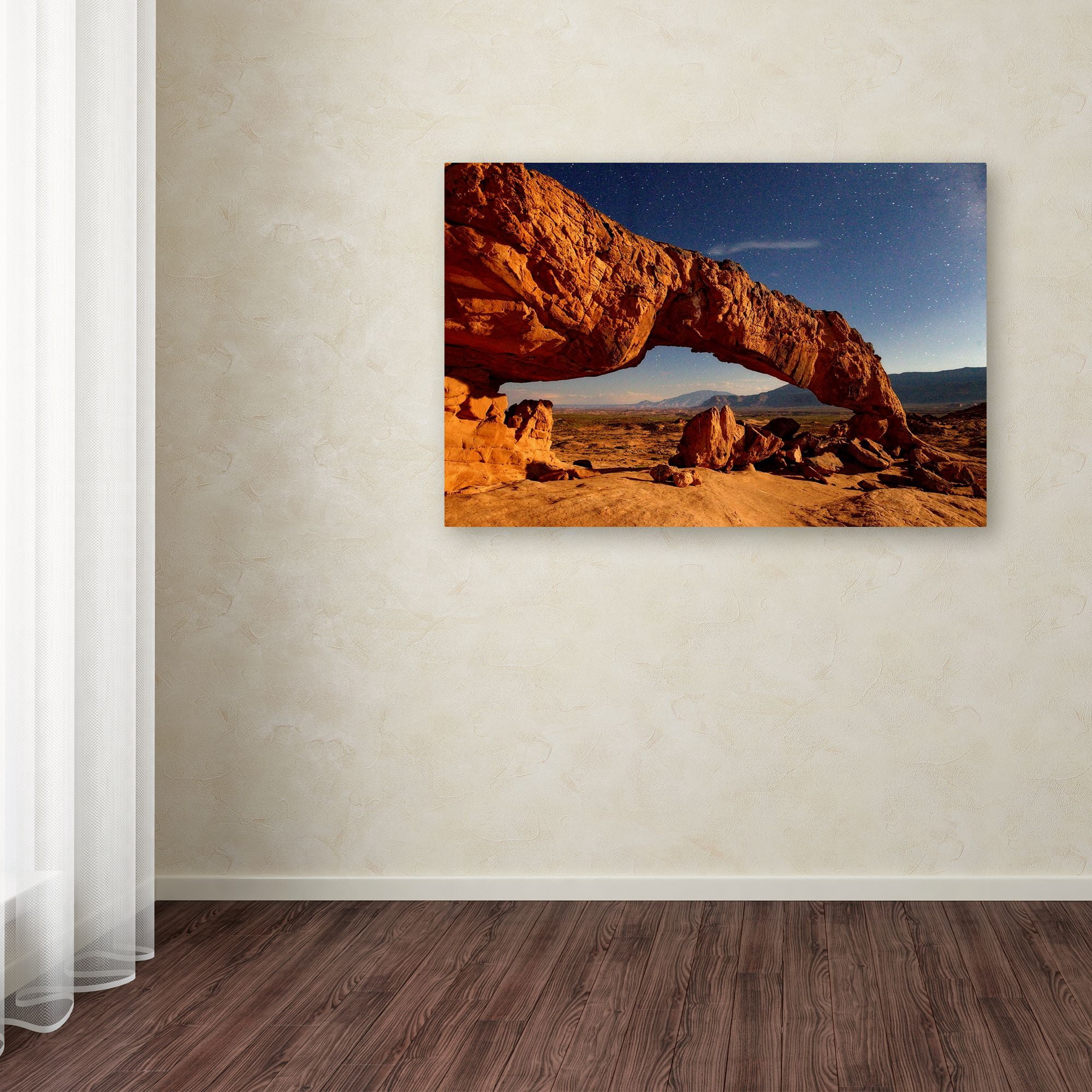 Trademark Fine Art 'Utah Sunset Arch' Canvas Art by Mike Jones Photo
