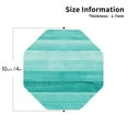 thumbnail image 2 of Leather Coasters with Heat-resistant for Drinks, Teal Turquoise -标题2 Octagon, 2 of 5