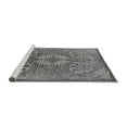 thumbnail image 2 of Ahgly Company Machine Washable Indoor Round Oriental Gray Industrial Area Rugs, 8' Round, 2 of 4