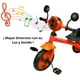 thumbnail image 3 of Triciclo Infantil con Luz y Sonido, 3 a 5 Años - Naranja, 3 of 8