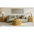 thumbnail image 4 of Brix Mid-Century Modern Floating Sculpture Layered Round End Table, 4 of 10