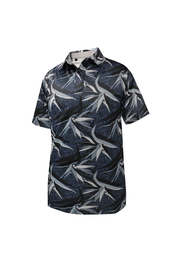 Men's Kingston Print Texture Golf Polo Shirt #3501