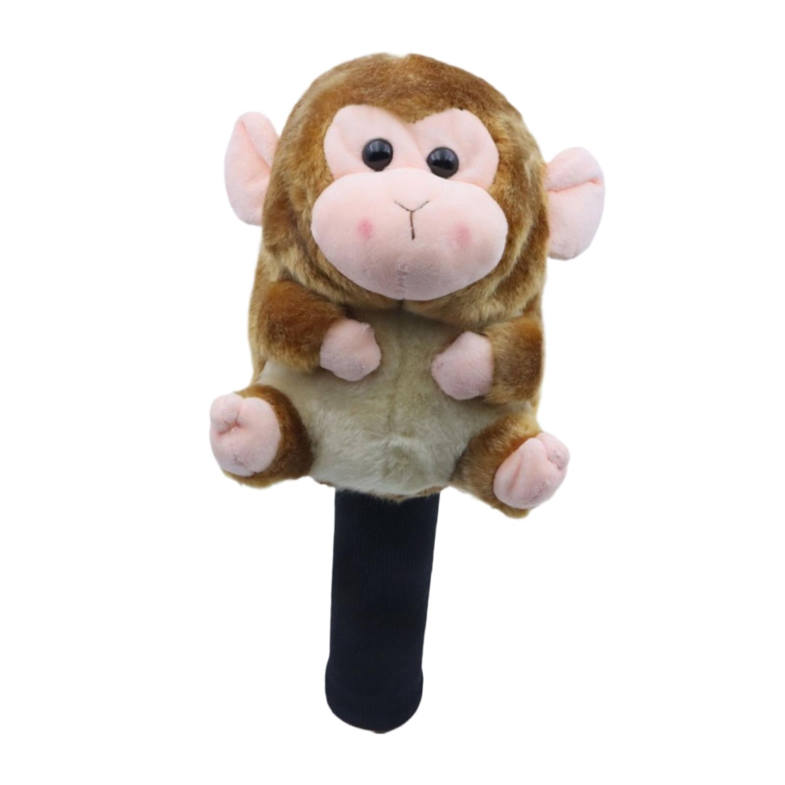 funtasica Golf Club Head Cover Animal Golf Club Headcover Adorable Funny Golf Head Cover Anti Scratch Protection Sleeve for Golfer Present Suitable for Tr Driver Monkey