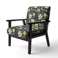 thumbnail image 3 of Designart "Twilight Serenity In The Tropics I" Chaise d'Appoint Tropicale Dorée - Fauteuil Tropical pour Chambre, 3 of 7