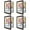 Brown, variant on Golden State Art 10x12.5 Home Decor Picture Frames, Front-Opening, White, 4 Packs
