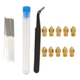thumbnail image 3 of 3D Printer Nozzle, Professional 20Pcs Sturdy  3D Printer Nozzle Cleaning Kit Easy To Store  For Replacement, 3 of 8