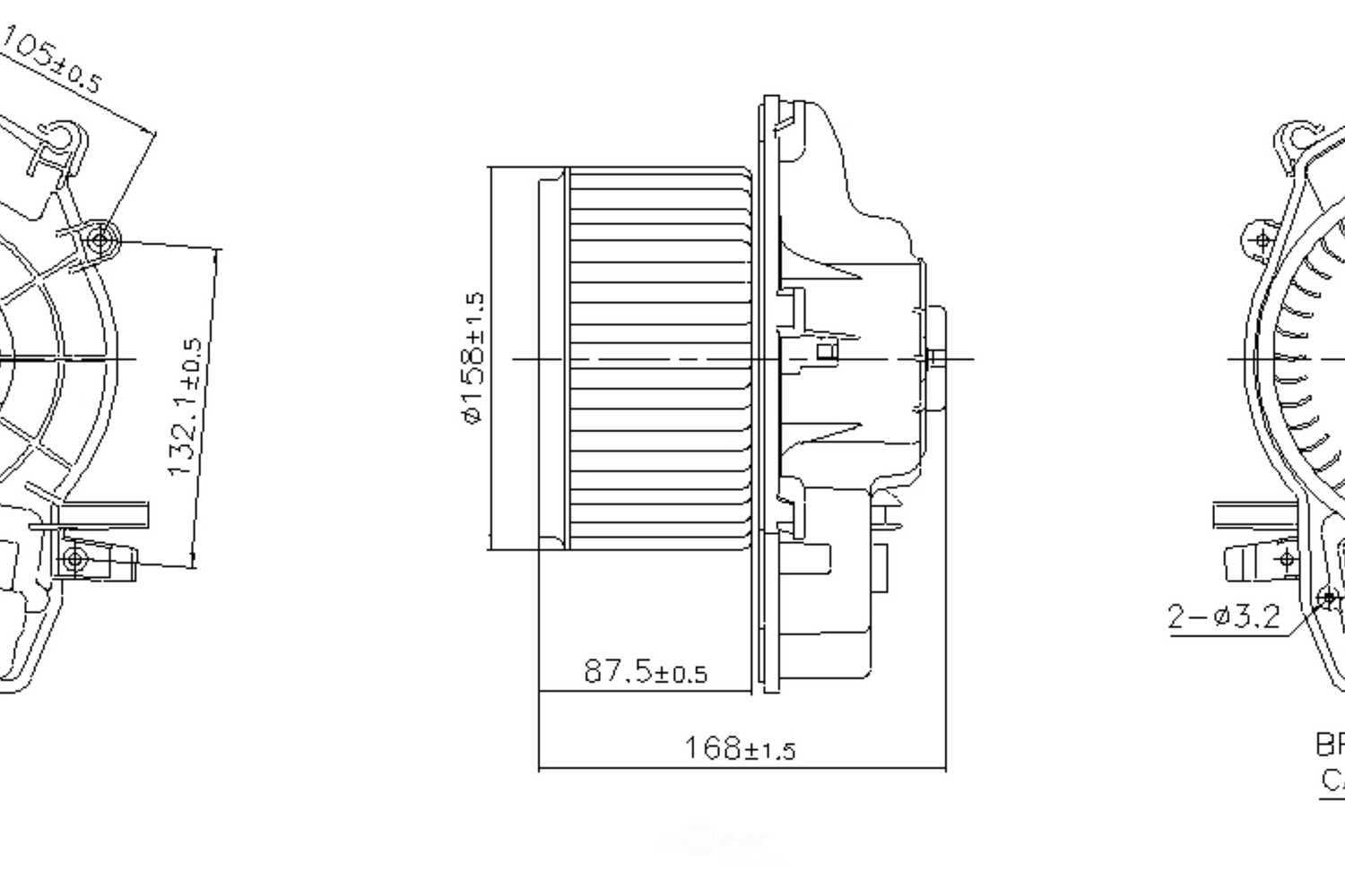 Nissens 87606 HVAC Blower Motor Assembly