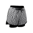 thumbnail image 7 of Elastic Waistband Yoga Shorts for Women Workout Running Athletic Bike High Waist Activewear Bottoms, 7 of 7
