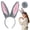 Grey, variant on Bunny Ears Easter Rabbit Headband and Bunny Tail Furry for Halloween Easter Party Favors Bunny Cosplay Costume White