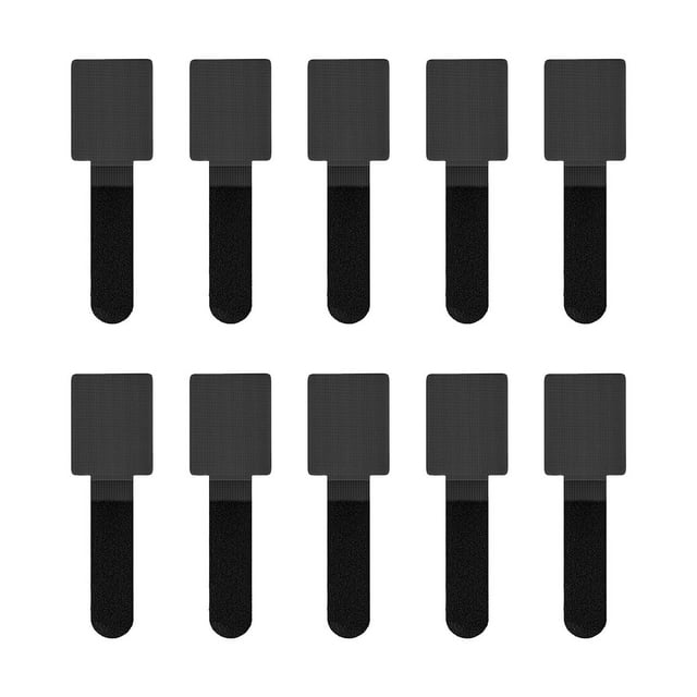 10 Pack Reusable Self Ties Management Adjustable Hook & Loop Straps For Organizing Data Wires Headphones Under Table Cord Management For Home Cute Sticky Tabs Stand Here Floor Sticker Outdoor Message