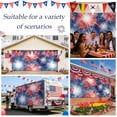 thumbnail image 3 of 4th of July Garage Door Cover Banner 6 x 13 FT,Independence Day Patriotic Fireworks Red Blue Garage Door Curtains Backdrop with Grommets for Indoor Outdoor Wall Party Porch Yard Decor Background, 3 of 8