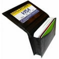 thumbnail image 2 of Genuine Leather 18 Credit Card ID Holder Mens Front Pocket Organizer Mini Wallet, 2 of 4
