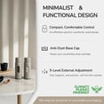 thumbnail image 5 of Salt and Pepper Grinder Set Manual, Salt and Pepper Mill with Ceramic/Stainless Steel Core, External Adjustable Coarseness, Refillable, Durable (2 Packs, Black), 5 of 5
