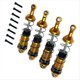 thumbnail image 3 of Amortiguador de Aceite Delantero Trasero de Aleación de 4 Piezas para 16207 16208 16209 16210 H16 H16BM 1/16 RC Car Upgrades Parts Gold, 3 of 5