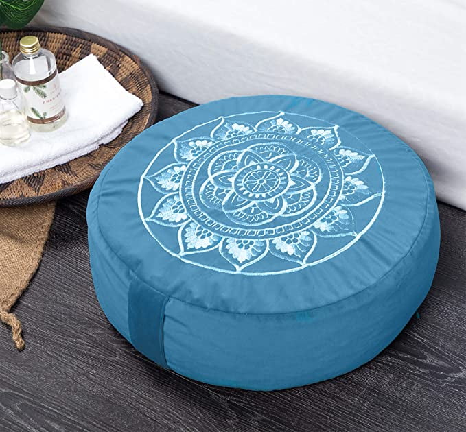 Florensi Meditation Cushion (16" x 16" x 5"), Extra Large Meditation