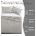 thumbnail image 5 of Exclusivo Mezcla Light Gray King Quilt Set, Box Pattern Ultrasonic Lightweight Bedspreads, Soft Coverlets Bedding Set with Pillow Shams, 5 of 6