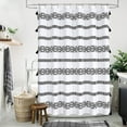 thumbnail image 6 of 90 * 180 Black And White Bohemian Style Shower Curtain A A Polyester Shower Curtain Color:A Material:Polyester-Cotton Blend, 6 of 9