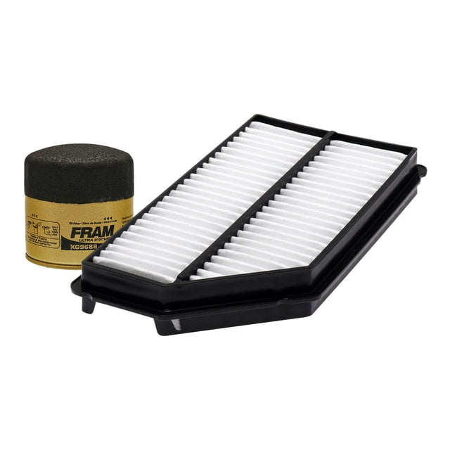 Kit De Filtro de Aire y Filtro de Aceite Sintético 2 PIEZAS Compatible con Acura Mdx V6 3.5L del 2001 al 2002
