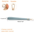 thumbnail image 2 of Leather Wristlet Strap, 7.48" Hand Wrist Lanyard Bag Key Chain (Sky Blue Gold), 2 of 6