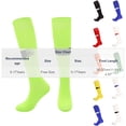 thumbnail image 2 of hoksml Knee High Striped Soccer Socks, Polyester Spandex Blend Long Athletic Sport Socks for Big Kids Teens Youth Football Team Training, 2 of 4