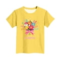 thumbnail image 4 of Zpanxa T-Shirts pour Tout-Petites Fille Imprimé Fête des Mères Col Rond Manches Courtes Haut Polyester Spandex 12-13 Ans, 4 of 5