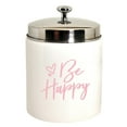 thumbnail image 5 of Be Happy Cursive Motivational Quote Vinyl Lettering Decal Sticker Do Good Positive Decals Cars and Wall Stickers - Size: 5.5"H x 5.5"L - Color:  Carnation Pink, 5 of 5