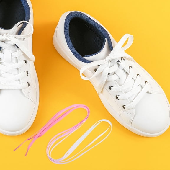 LOLIPPYY 1 Pair Sturdy Pink Shoelaces Replacement For Outdoor Activities And Everyday Use