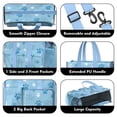 thumbnail image 3 of Teacher Tote Bag,Blue Dog Paw Footprint Teacher Utility Tote Bag,Large Work Tote Bags for Women with Multiple Pockets,Top Zipper Closure,13.8x10.6x6.7 Inch, 3 of 5