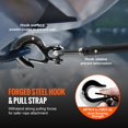 thumbnail image 3 of Synthetic Winch Rope Winch Line Cable 1/2" x 92' 32000 lbs for SUV Truck, 3 of 12