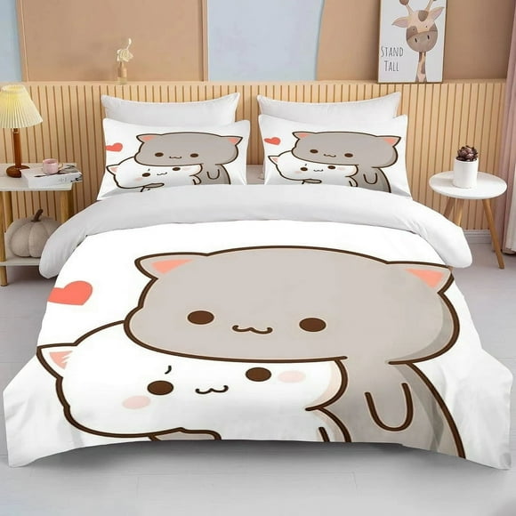 Bubu Dudu Dibujos animados Lindo Oso Kawaii Juego de Cama Infantil