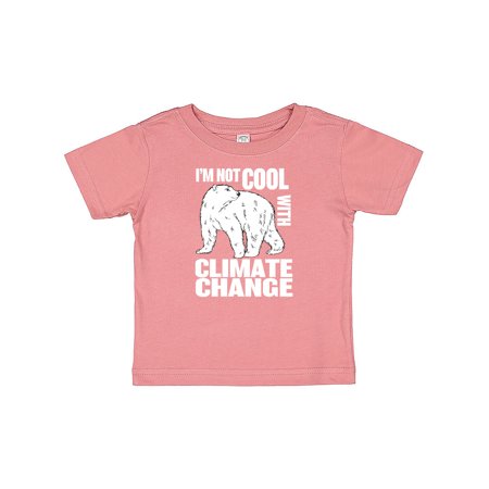

Inktastic I m Not Cool with Climate Change Polar Bear Gift Baby Boy or Baby Girl T-Shirt
