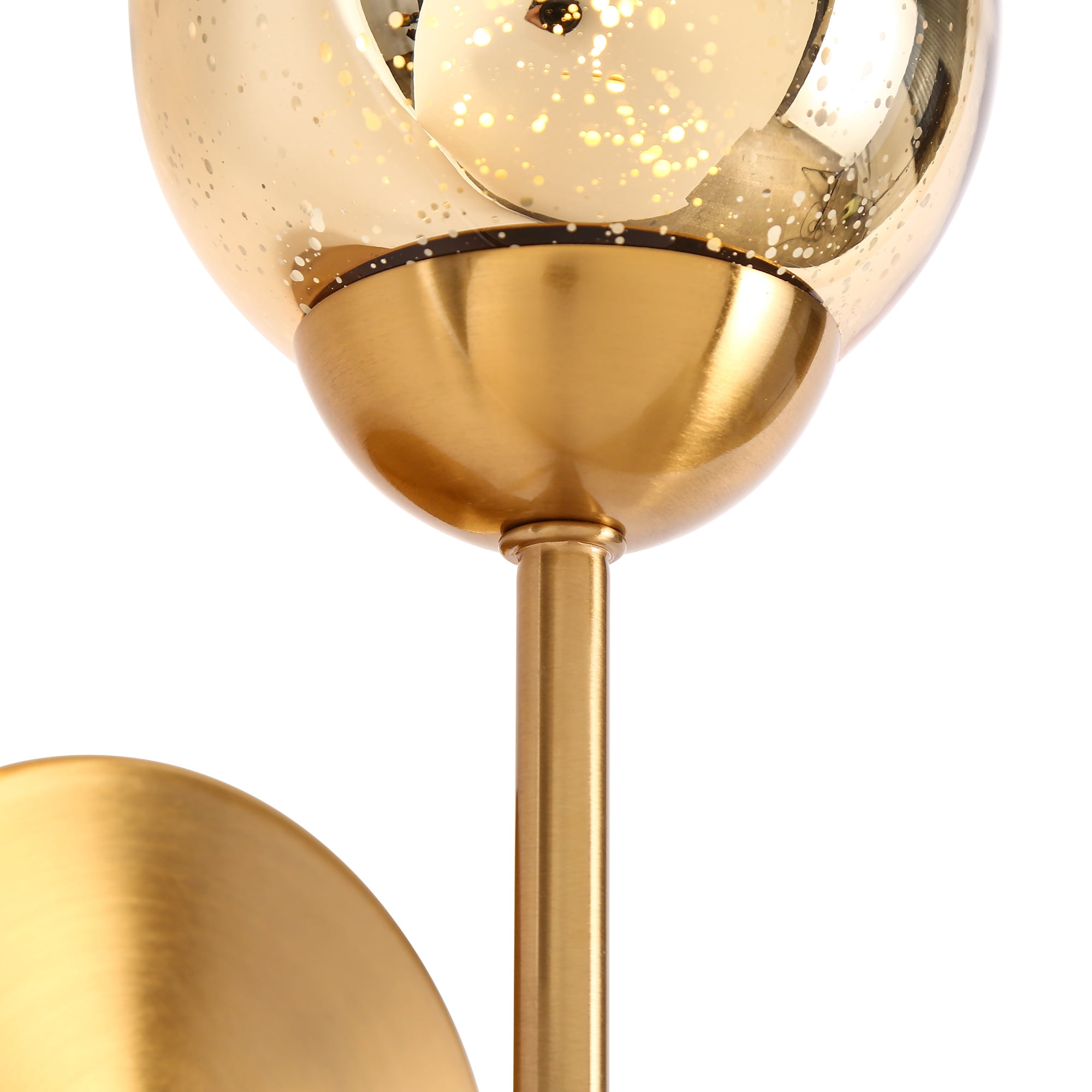 LNC Euniecstasy 4.7-in W 1-Light Polished Gold Modern Led,Incandescent Wall Sconce
