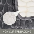 thumbnail image 4 of Memory Foam Bath Mat Rug 32x20, Soft and Absorbent Cobblestone Bathroom Rugs, SBR Non-Slip Bottom, Comfortable, Quick Dry Machine Washable Bath Carpet for Bathroom, Tub and Shower, 4 of 9