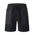 thumbnail image 2 of HOMADLES Mens Casual Shorts 5 Inch Inseam Ice Silk Quick Dry Shorts Men Summer Short Pants, Black M, 2 of 5