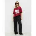 thumbnail image 6 of Womens Sweatpants Fall Baggy Wide Leg Sweatpant Fleece Lined Straight Leg Sweat Pants Black L, 6 of 9