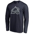 thumbnail image 2 of Men's Navy Colorado Avalanche Static Logo Long Sleeve T-Shirt, 2 of 3
