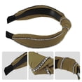 thumbnail image 4 of Unique Bargains 1 Pcs Women Knotted Headbands Fashion Wide Knot Rhinestone Head Bands Hair Accessories Khaki, 4 of 7