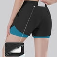 thumbnail image 6 of GEWSEY Womens Running Athletic Shorts with Liner Pockets, Quick Dry Cycling Tennis Workout Yoga Gym Hiking Jogger Outdoor Shorts (Dark Blue, XL), 6 of 6