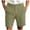 Army Green, variant on Tumotour Linen Shorts For Man Solid-Color Casual With Pockets Button Zipper Shorts Half Shorts Pants Workout Shorts Short Beach Shorts Summer Shorts