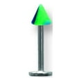 thumbnail image 2 of Designer Stainless Steel Sgss Labret W Acrylic Vert Layered Cone 16G (1.3Mm) 5/16 (8Mm) Long 4 Made In China -Jewelry By Sweet Pea Creations, 2 of 2