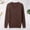 Coffee, variant on NTACZA Men Sweater Cable Knit V Neck Brown Long Sleeve Sweaters Loose Solid Pullover Knitwear Mens Jumpers L