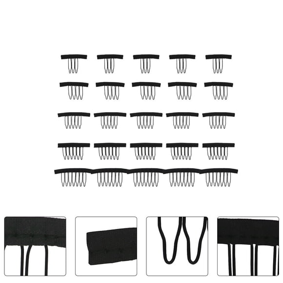 UPGRATOR 25pcs Hair Extensions Clips for Women with Toothed Clip Design