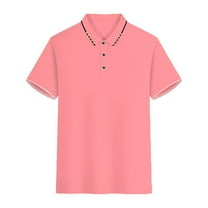 Dovford Men's Polo Shirt Short Sleeve Quick Dry Athletic Performance Shirts Pique Golf Shirt