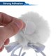 thumbnail image 5 of Accesorios para Casco de Motocicleta Decoración Cola de Streamer para Cascos de Motocicleta Bicicleta Esquí Pegatina de Peluche Blanca 1 Juego, 5 of 6