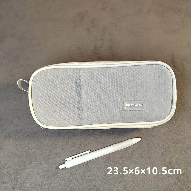 Ganfancp Bolsa para Bolígrafos de Gran Capacidad con Gran Abertura Macaron Student Stationery Box Candy Color Liquidación 1X Estuche para Bolígrafo