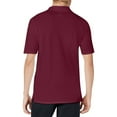 thumbnail image 3 of NAMTYQX Mens Casual Shirts Light Plus Size Short Sleeve Mens Polo Shirts Casual Button Lapel Neck Super Soft Loose Fitting Tshirts Shirts for Men Wine Size 3XL, 3 of 4