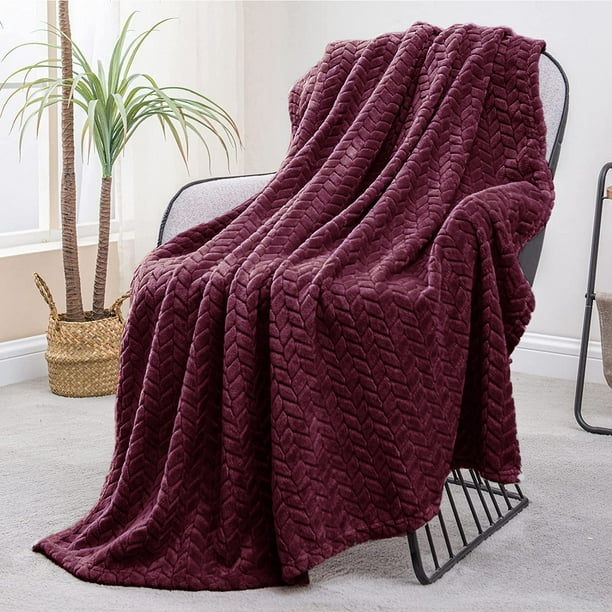 Sinfinate Large Flannel Fleece Throw Blanket, 30x40 Inches Soft