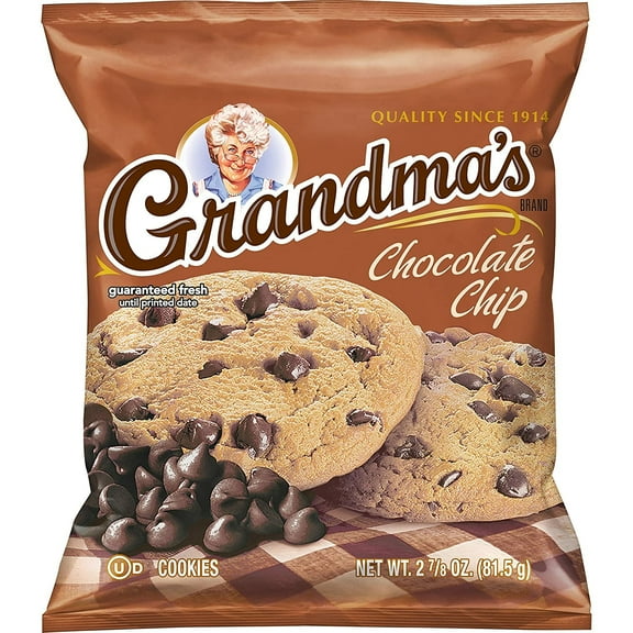 Grandma's Cookies, Chocolate Chip, 2.87 oz/ 81.5 g (10 Pack)