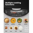 thumbnail image 2 of COMFEE' Rice Cooker, Asian Style Large Rice Cooker with Fuzzy Logic Technology, 11 Presets, 10 Cup Uncooked/20 Cup Cooked, Auto Keep Warm, 24-Hr Delay Timer, 2 of 7